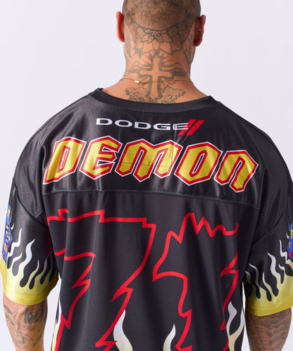 Dodge Demon Football Jersey - Black - Speedlogix