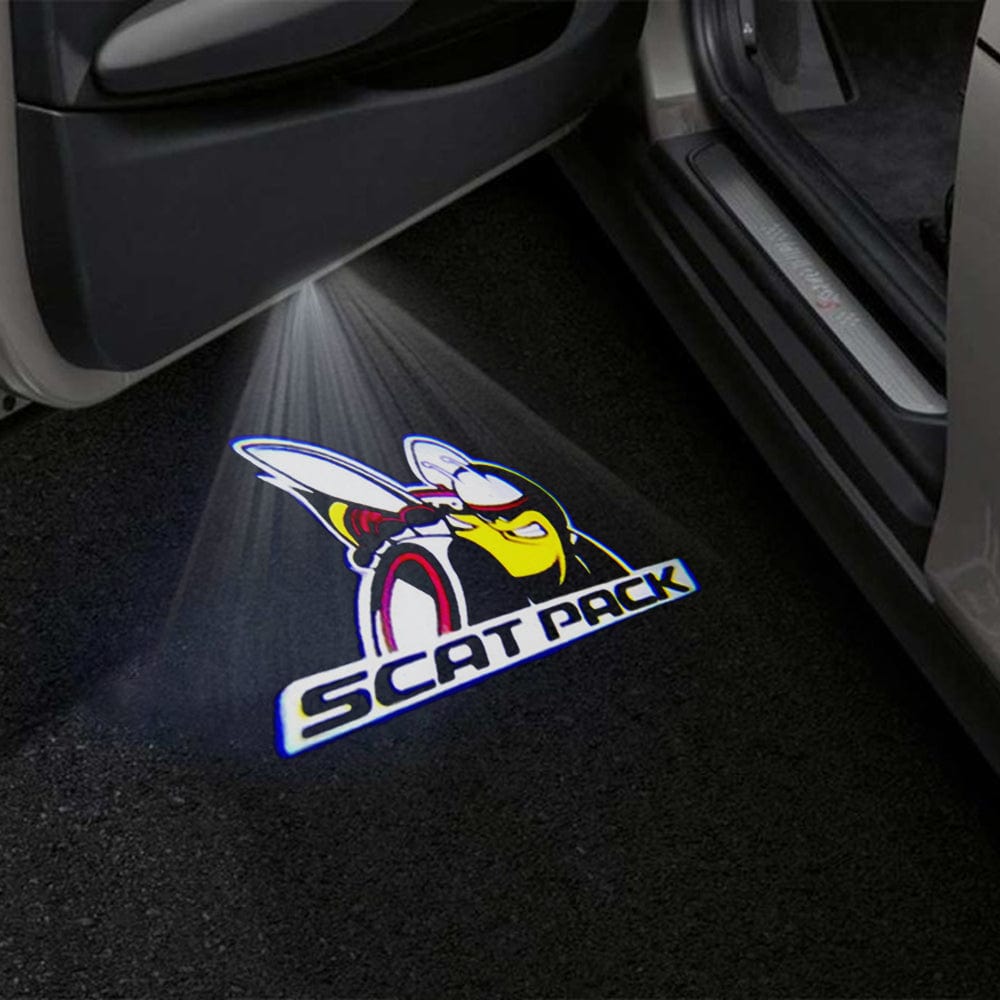 Dodge Challenger 3rd Gen Premium Door Puddle Lights Multiple Designs 2008-2023