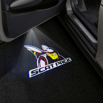 Dodge Challenger 3rd Gen Premium Door Puddle Lights Multiple Designs 2008-2023