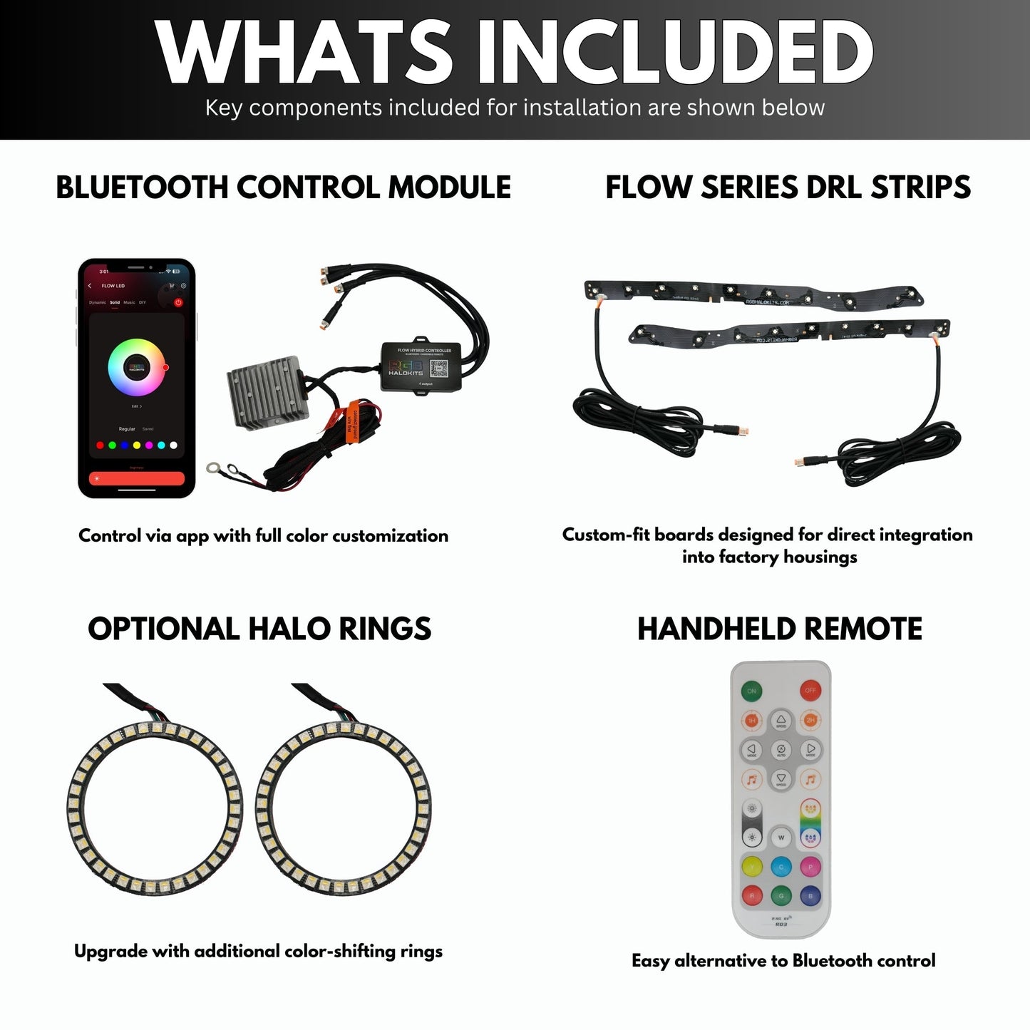 Dodge Durango Multicolor DRL Boards (2014 - 2020) - Speedlogix