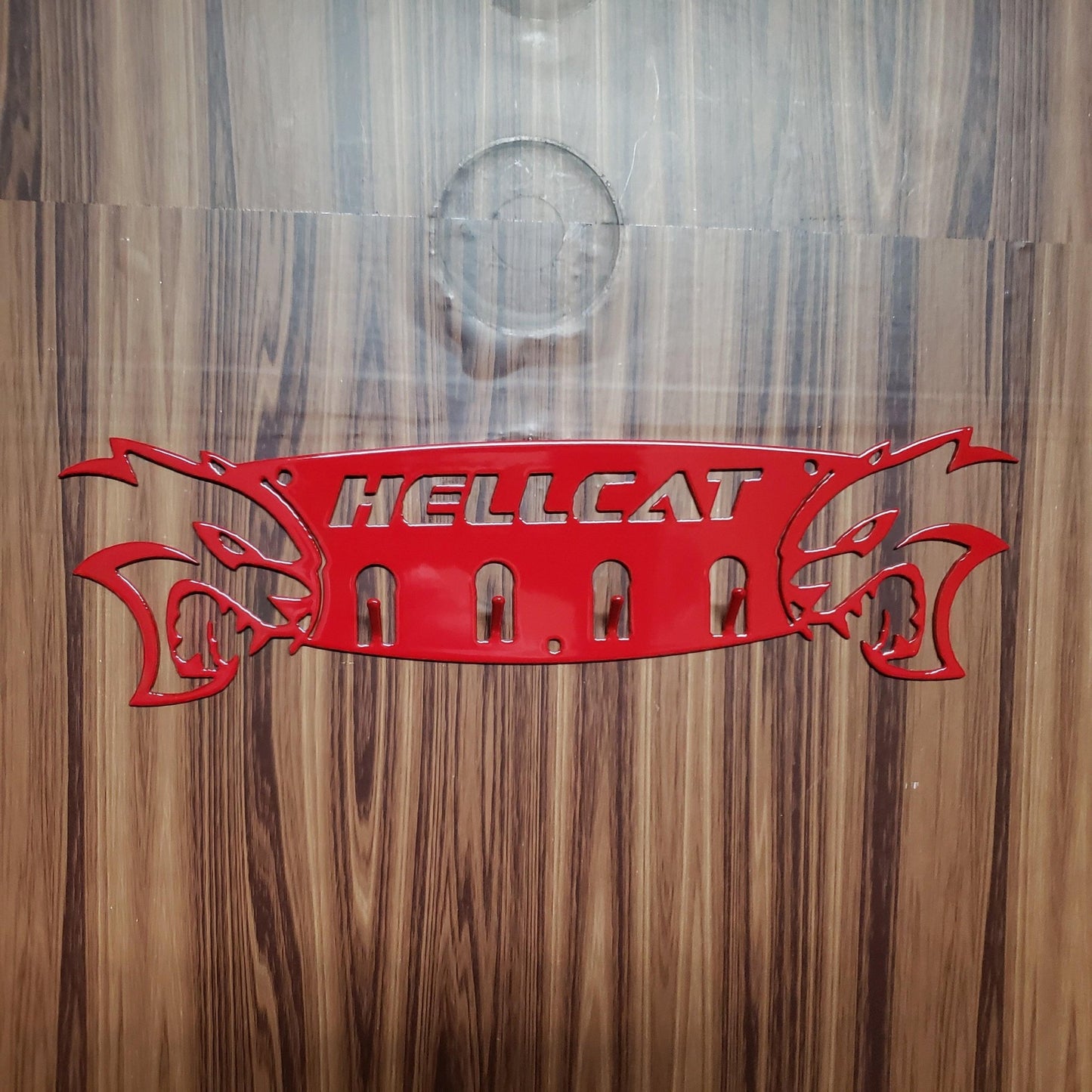 Dodge Hellcat Keychain Rack – Steel Wall Mounted Muscle Car Organizer - Speedlogix