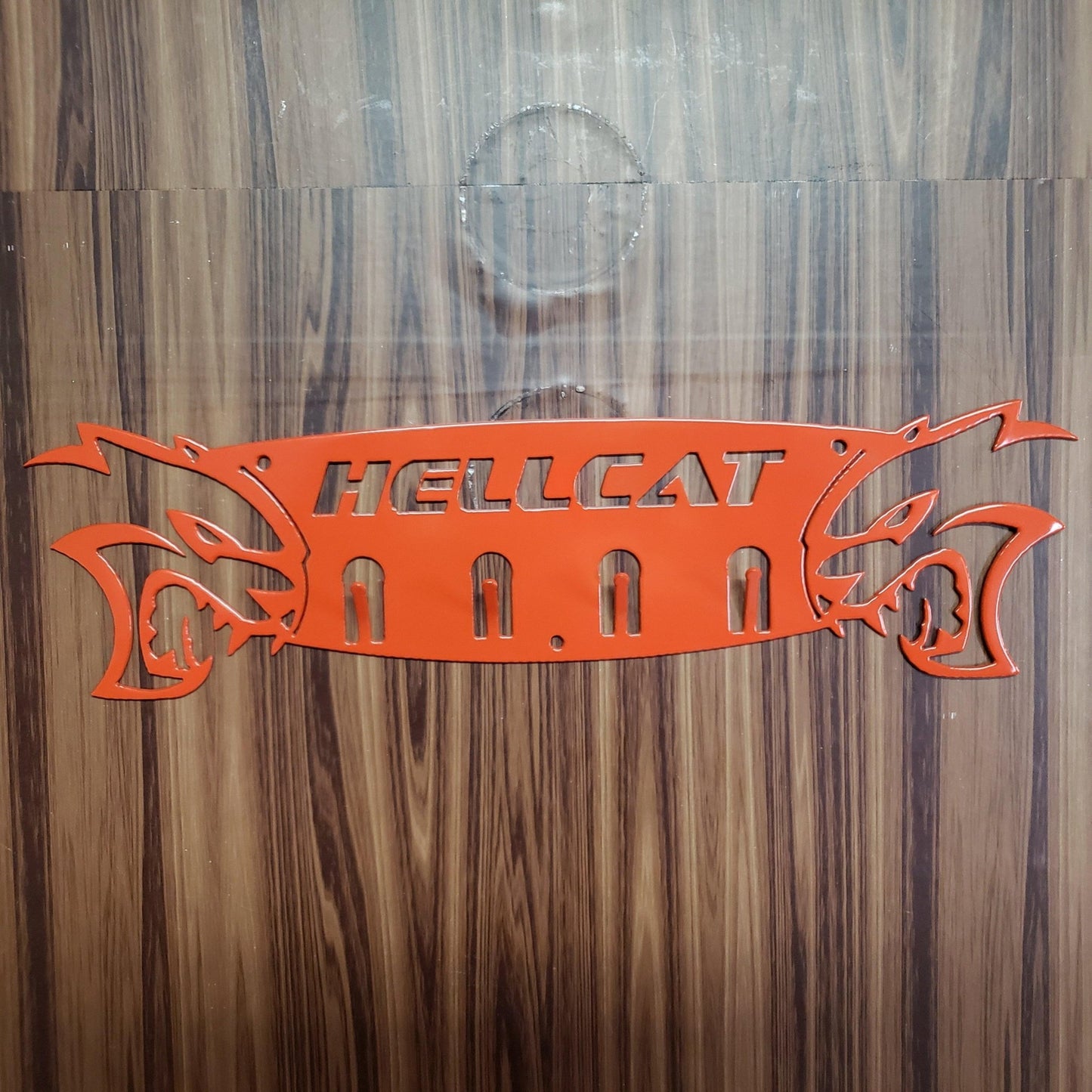 Dodge Hellcat Keychain Rack – Steel Wall Mounted Muscle Car Organizer - Speedlogix