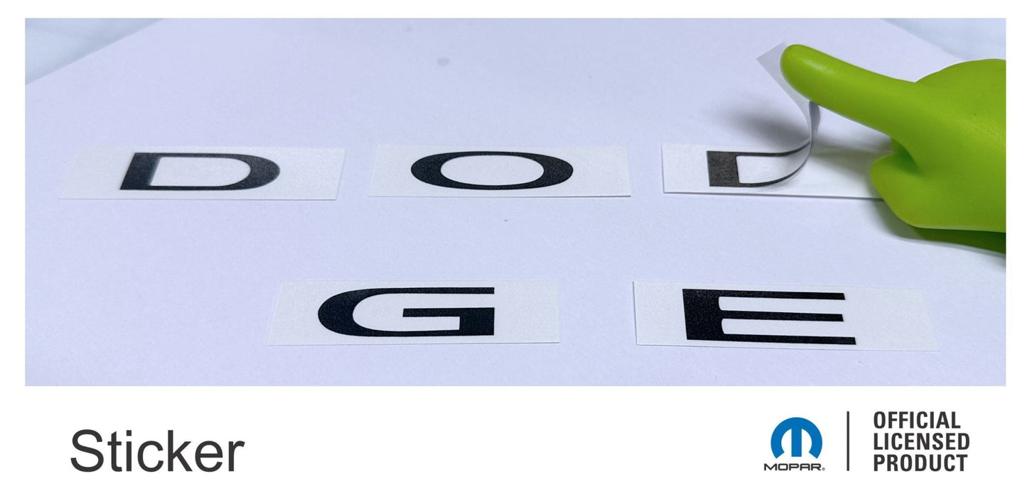 DODGE Liftgate Lettering Emblem Overlay Decal - 2011 - 2013 Durango - Speedlogix