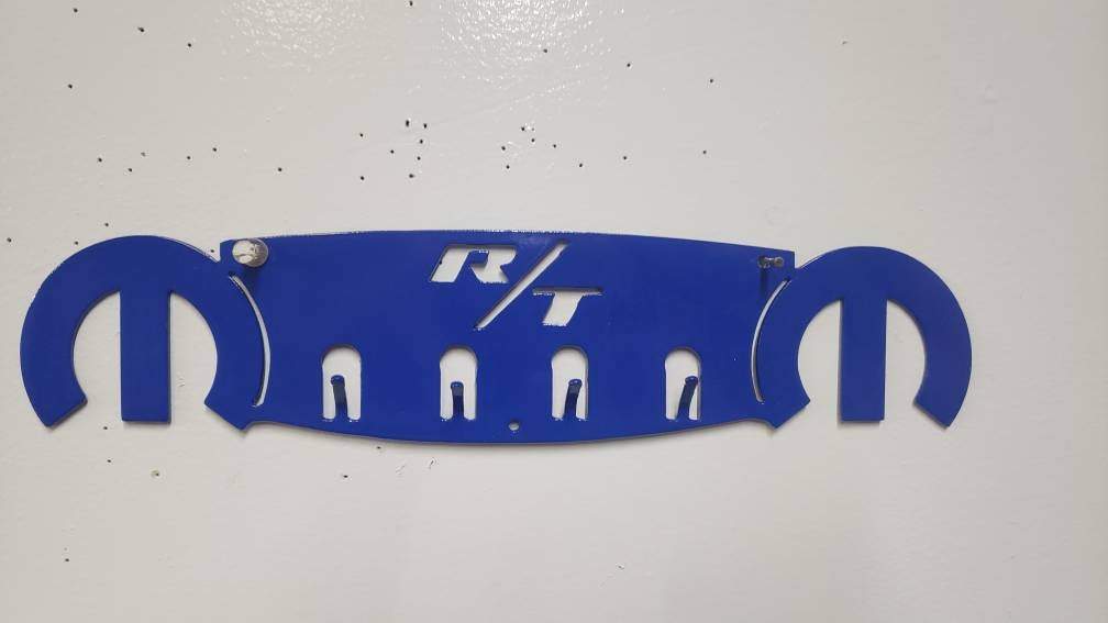 Dodge Mopar R/T Keychain Rack – Steel Wall Mounted Muscle Car Organizer - Speedlogix
