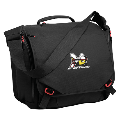 Dodge Scat Pack Messenger Bag - Black/Red - Speedlogix