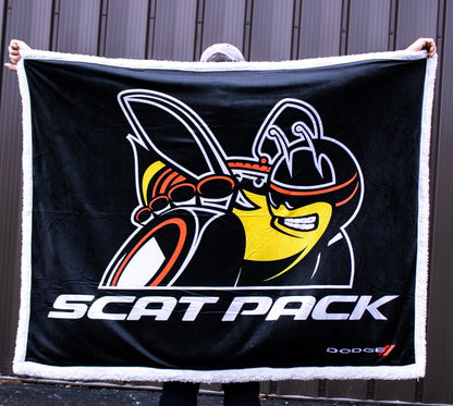 Dodge Scat Pack Sherpa Blanket - Speedlogix
