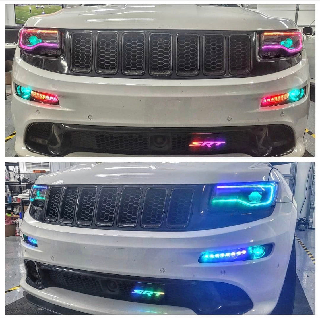 Dodge SRT RGBW Flow Series LED Badge Emblem Logo