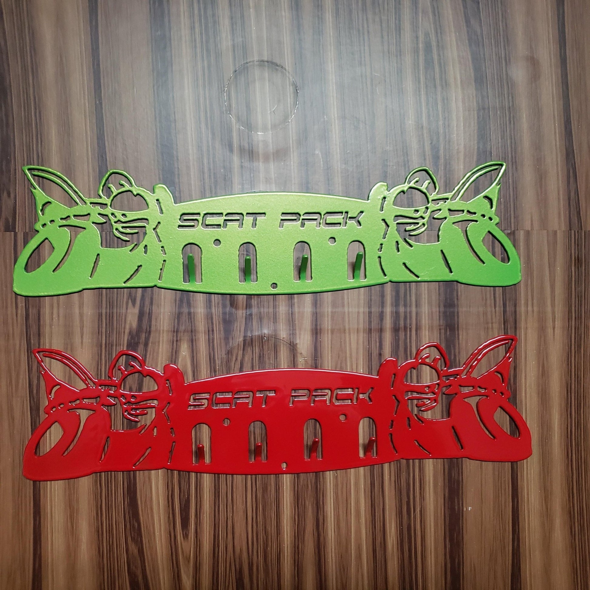 Dodge SRT Scat Pack Keychain Rack – Steel Wall Mounted Muscle Car Organizer - Speedlogix