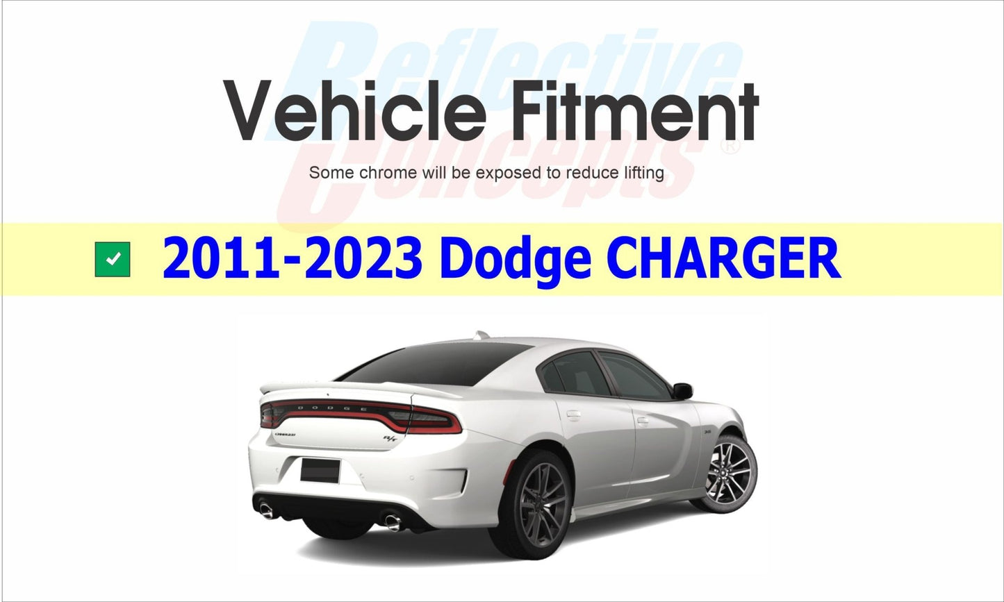 DODGE Trunk Lettering Emblem Overlay Decal - 2011 - 2023 Charger - Speedlogix