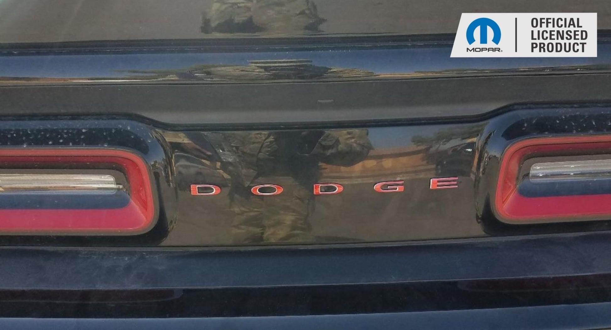DODGE Trunk Lettering Emblem Overlay Decal - 2015 - 2023 Challenger - Speedlogix