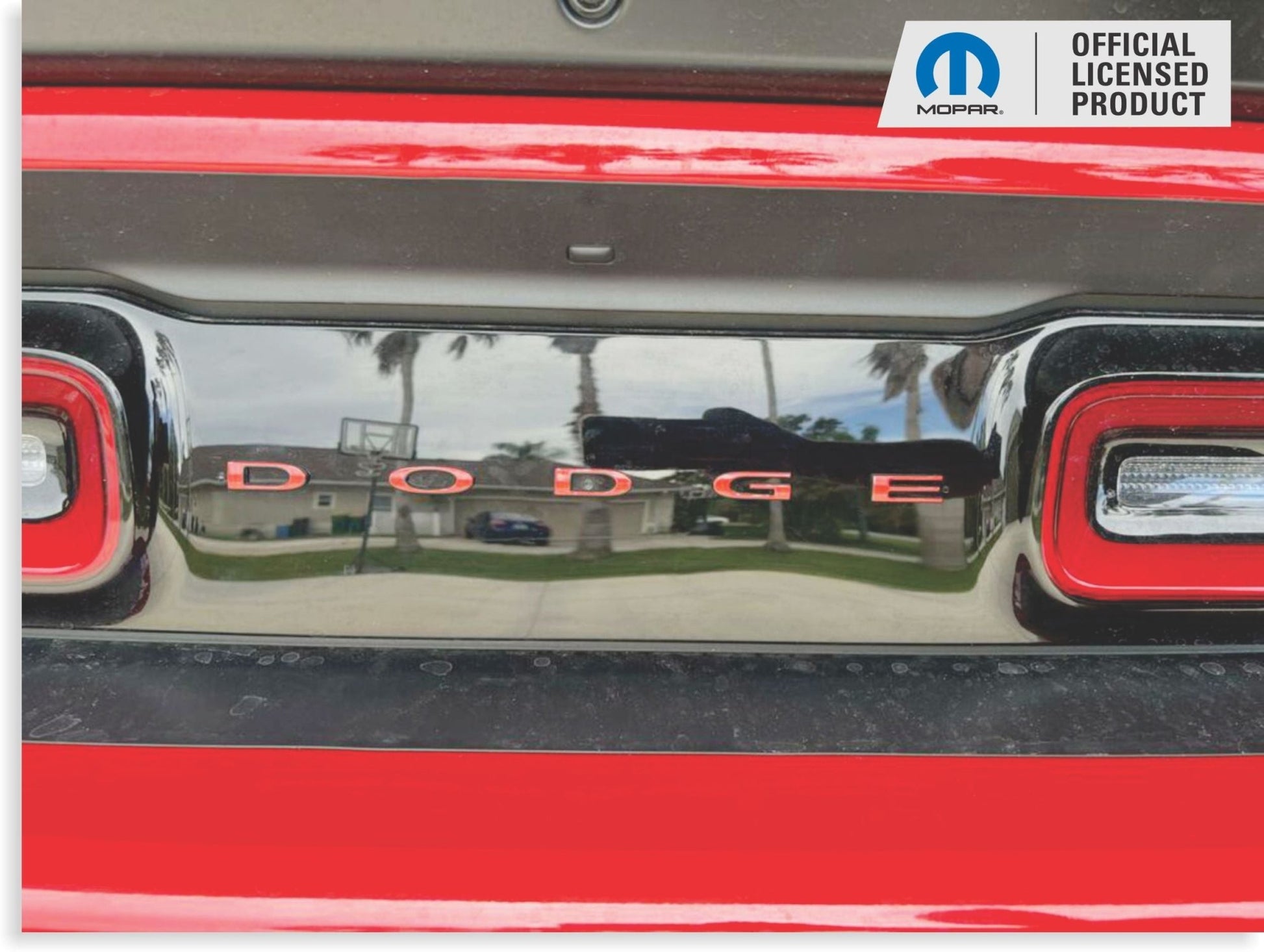 DODGE Trunk Lettering Emblem Overlay Decal - 2015 - 2023 Challenger - Speedlogix