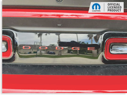 DODGE Trunk Lettering Emblem Overlay Decal - 2015 - 2023 Challenger - Speedlogix