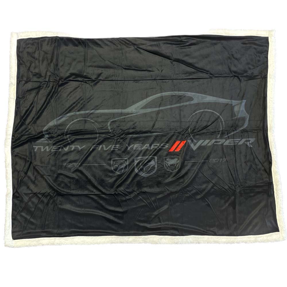 Dodge Viper 25 Years Sherpa Blanket - Speedlogix