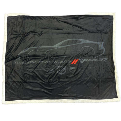 Dodge Viper 25 Years Sherpa Blanket - Speedlogix