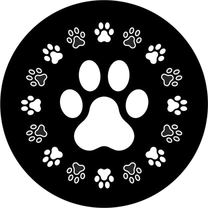 Dog Paws Around Dog Paw Bronco Spare Tire Cover - Speedlogix