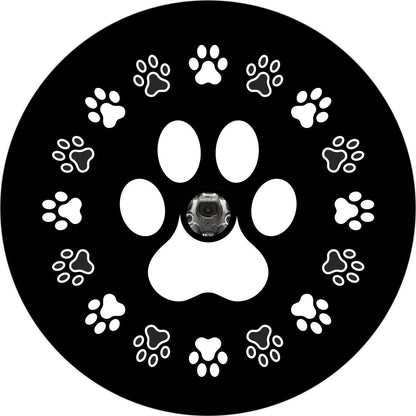 Dog Paws Around Dog Paw Bronco Spare Tire Cover - Speedlogix