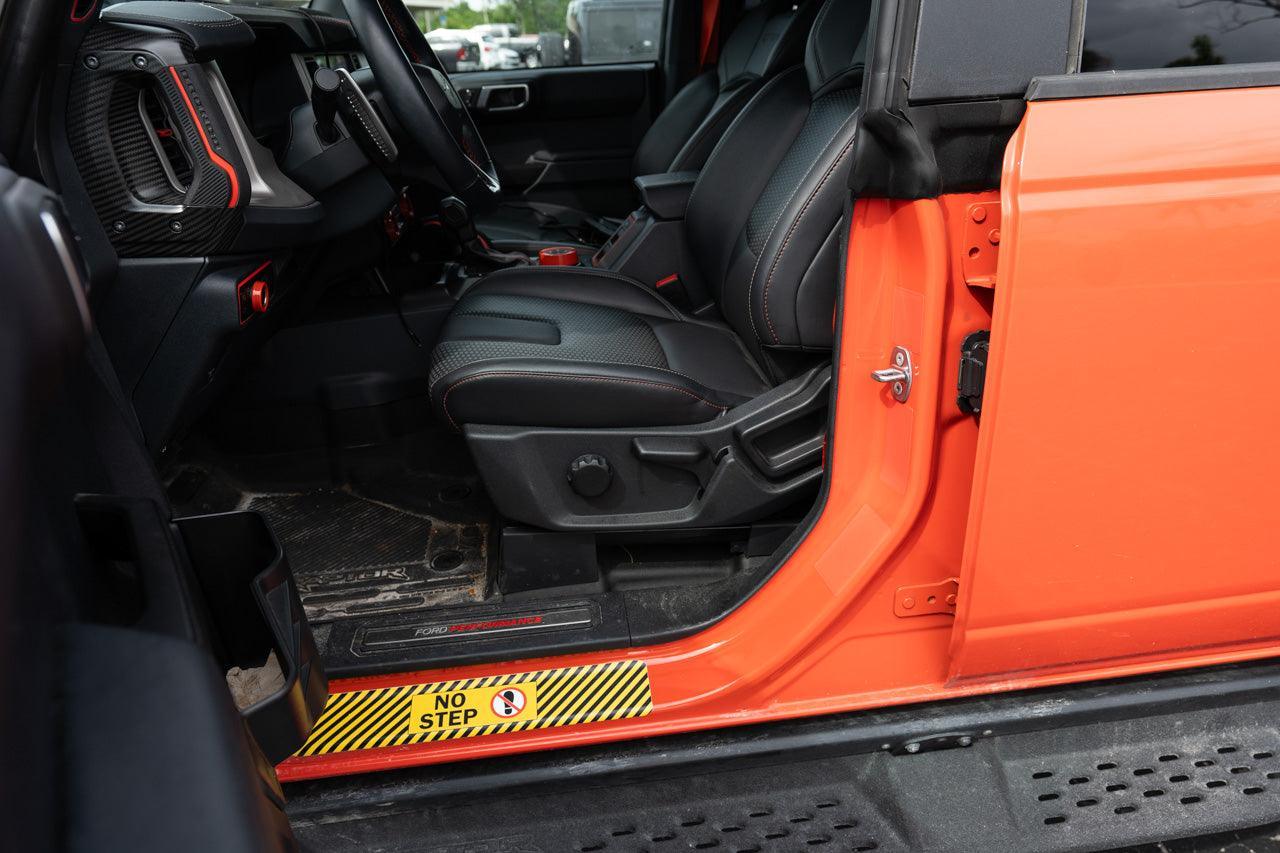 Door Jamb Sticker Cover Up Kit (Printed Series) - 2021 - 2023 Bronco - Speedlogix