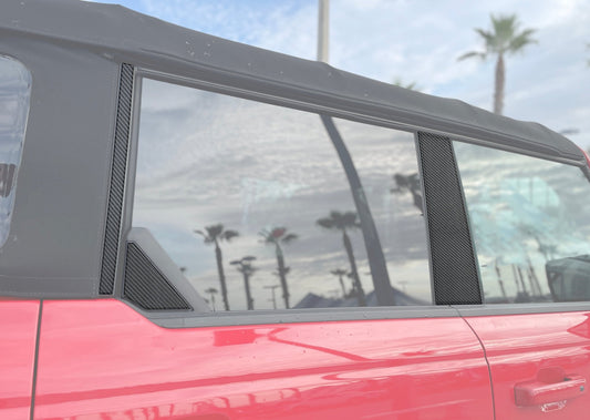 Door Pillar Accent Overlays Fits 2021 - 2026 Ford Bronco - Speedlogix