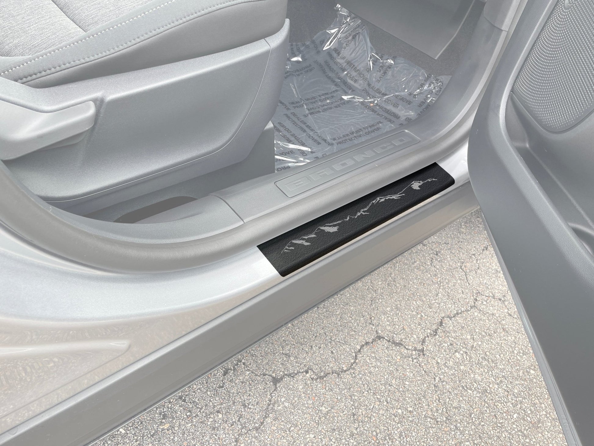 Door Sill Protection Overlays (4 Door) Fits 2021 - 2026 Ford Bronco Sport - Speedlogix