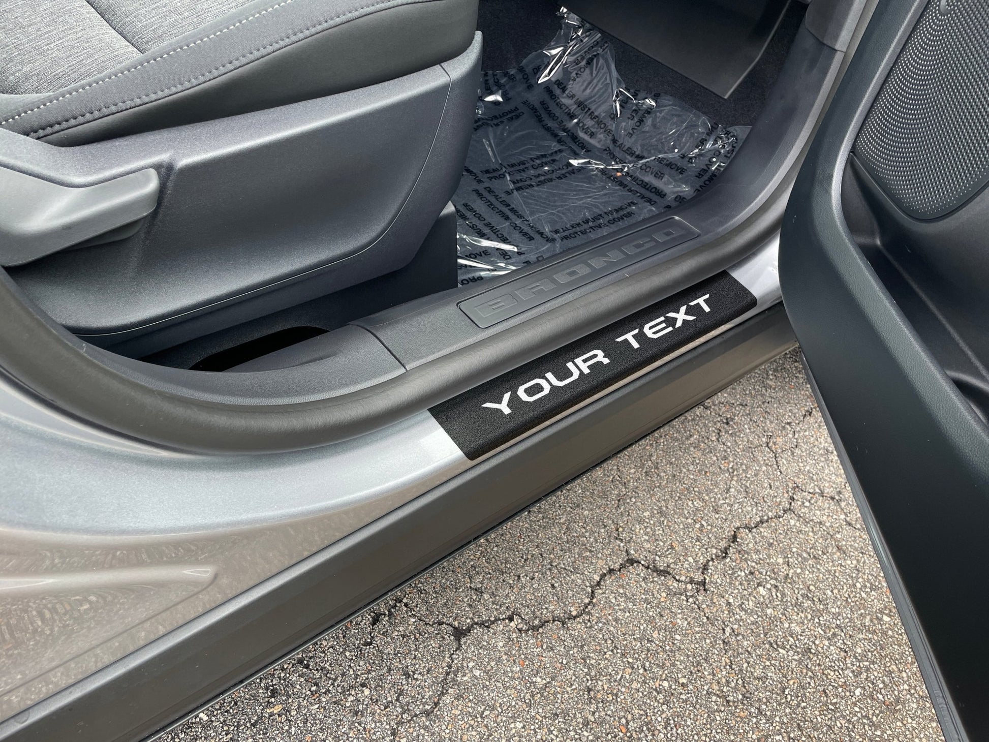 Door Sill Protection Overlays (4 Door) Fits 2021 - 2026 Ford Bronco Sport - Speedlogix