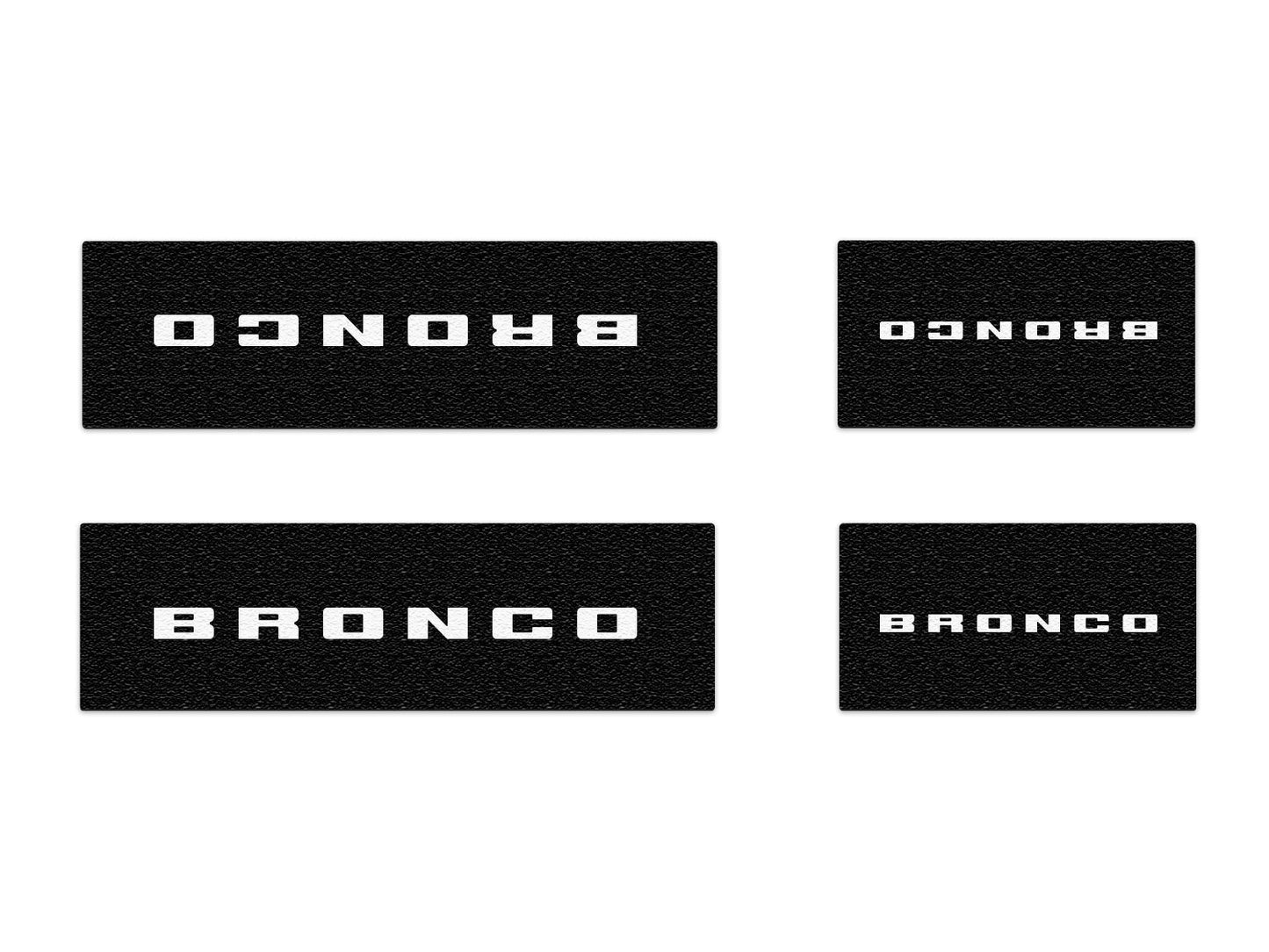 Door Sill Protection Overlays Fits 2021 - 2026 Ford Bronco - Speedlogix