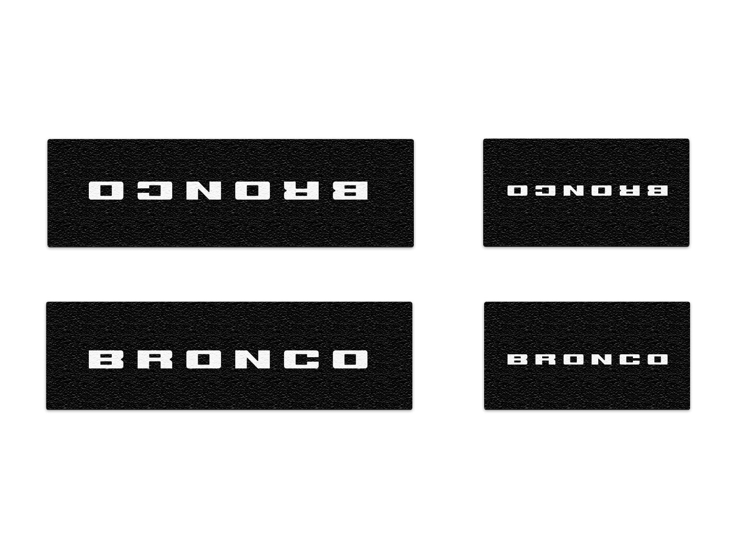 Door Sill Protection Overlays Fits 2021 - 2026 Ford Bronco - Speedlogix