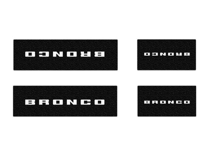 Door Sill Protection Overlays Fits 2021 - 2026 Ford Bronco - Speedlogix