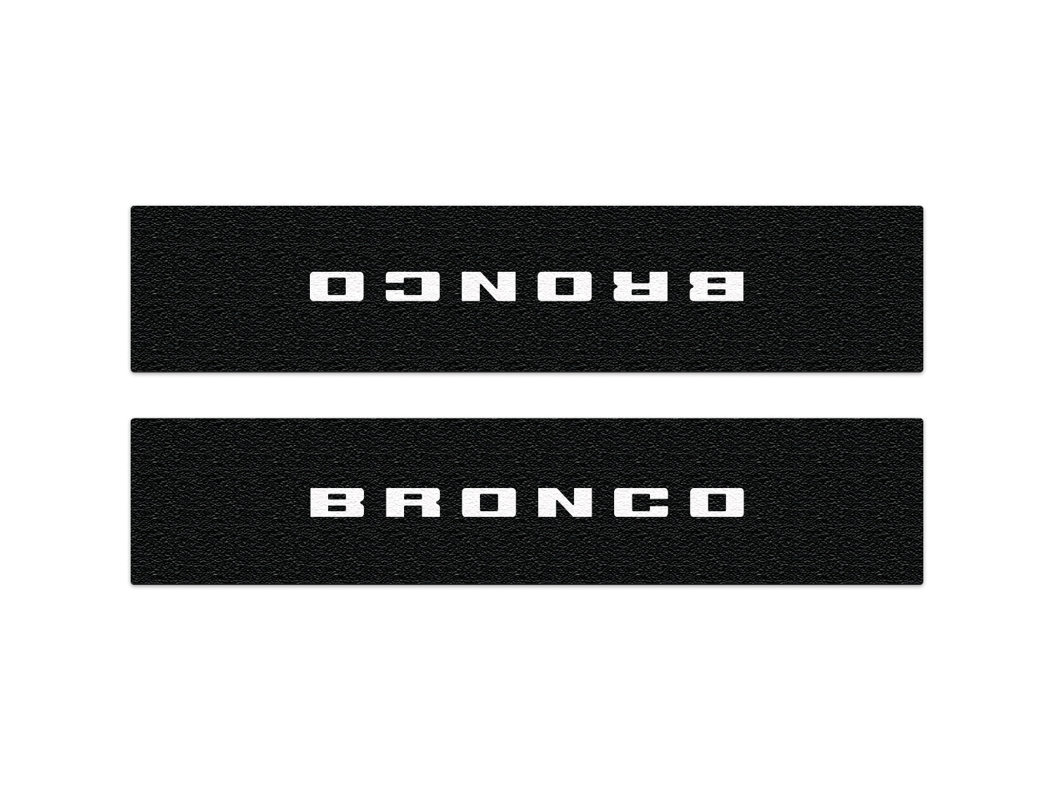 Door Sill Protection Overlays Fits 2021 - 2026 Ford Bronco - Speedlogix