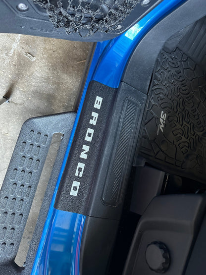 Door Sill Protection Overlays Fits 2021 - 2026 Ford Bronco - Speedlogix