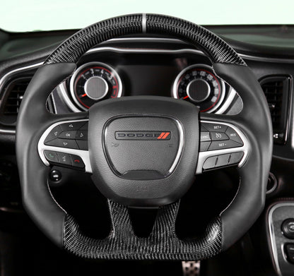 Drake Carbon Fiber Steering Wheel 2015 - 2023 Challenger/Charger - Speedlogix