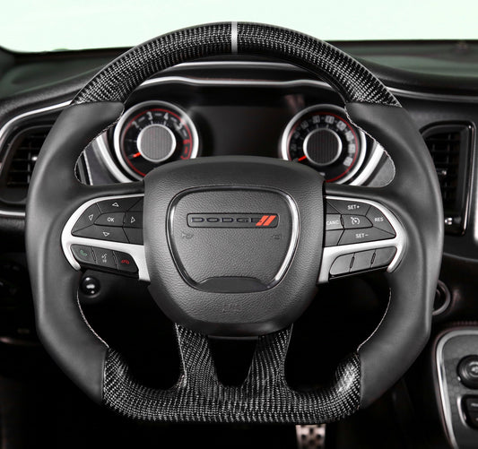 Drake Carbon Fiber Steering Wheel 2015 - 2023 Challenger/Charger - Speedlogix