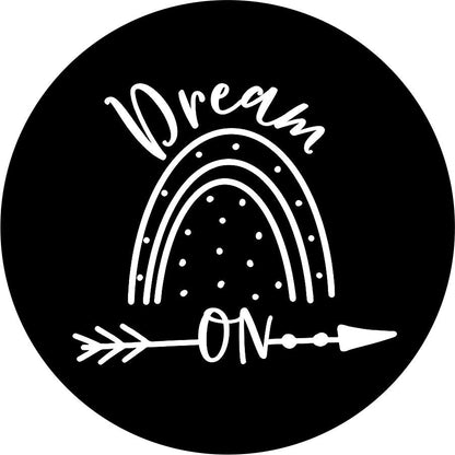 Dream On Rainbow and Arrow Bronco Spare Tire Cover - Speedlogix