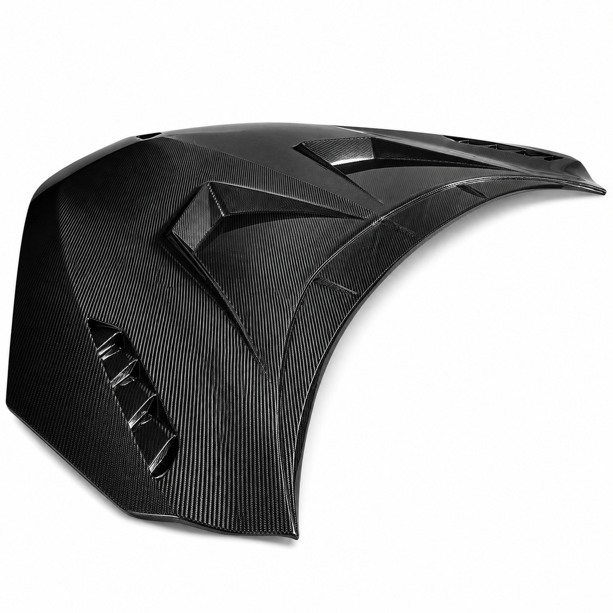 Aggressive Dry Carbon Fiber Hood for Lamborghini Revuelto