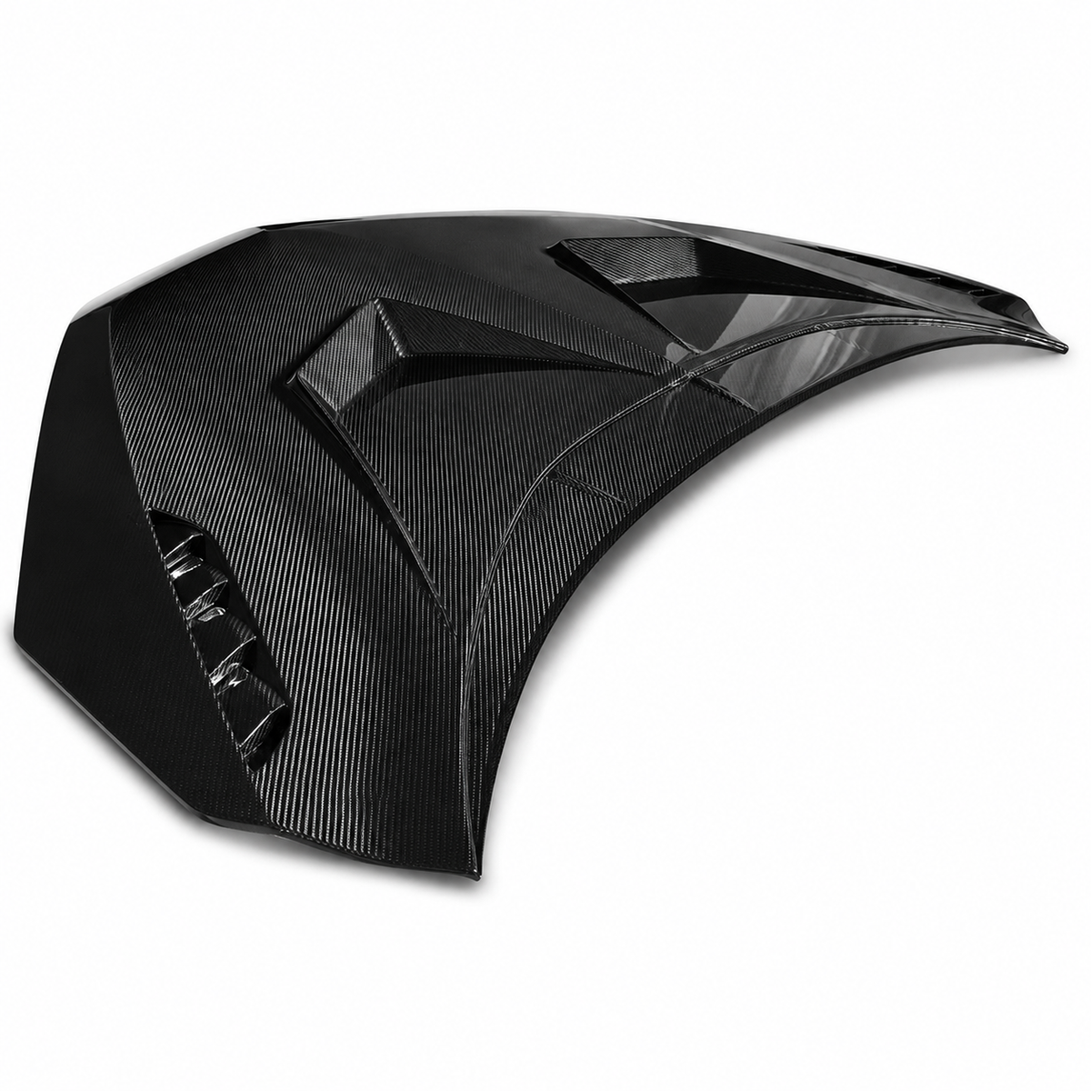 Aggressive Dry Carbon Fiber Hood for Lamborghini Revuelto