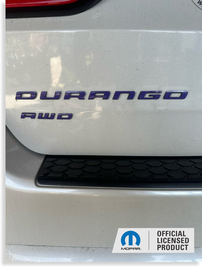 DURANGO Emblem Overlay Decal - 11 - 26 Durango - Speedlogix