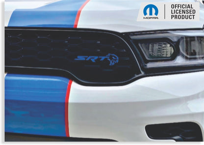 Durango SRT Hellcat Grille and Liftgate Emblem Overlay Decals - Speedlogix