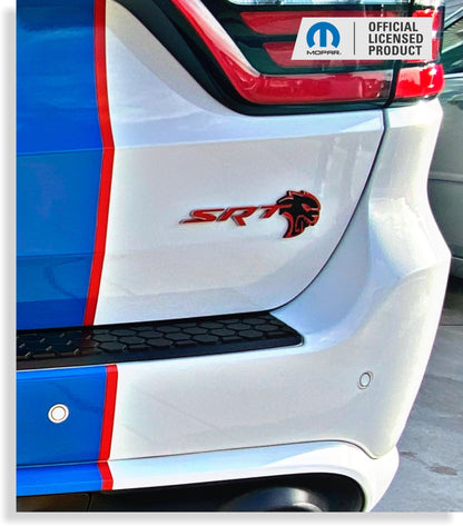 Durango SRT Hellcat Grille and Liftgate Emblem Overlay Decals - Speedlogix