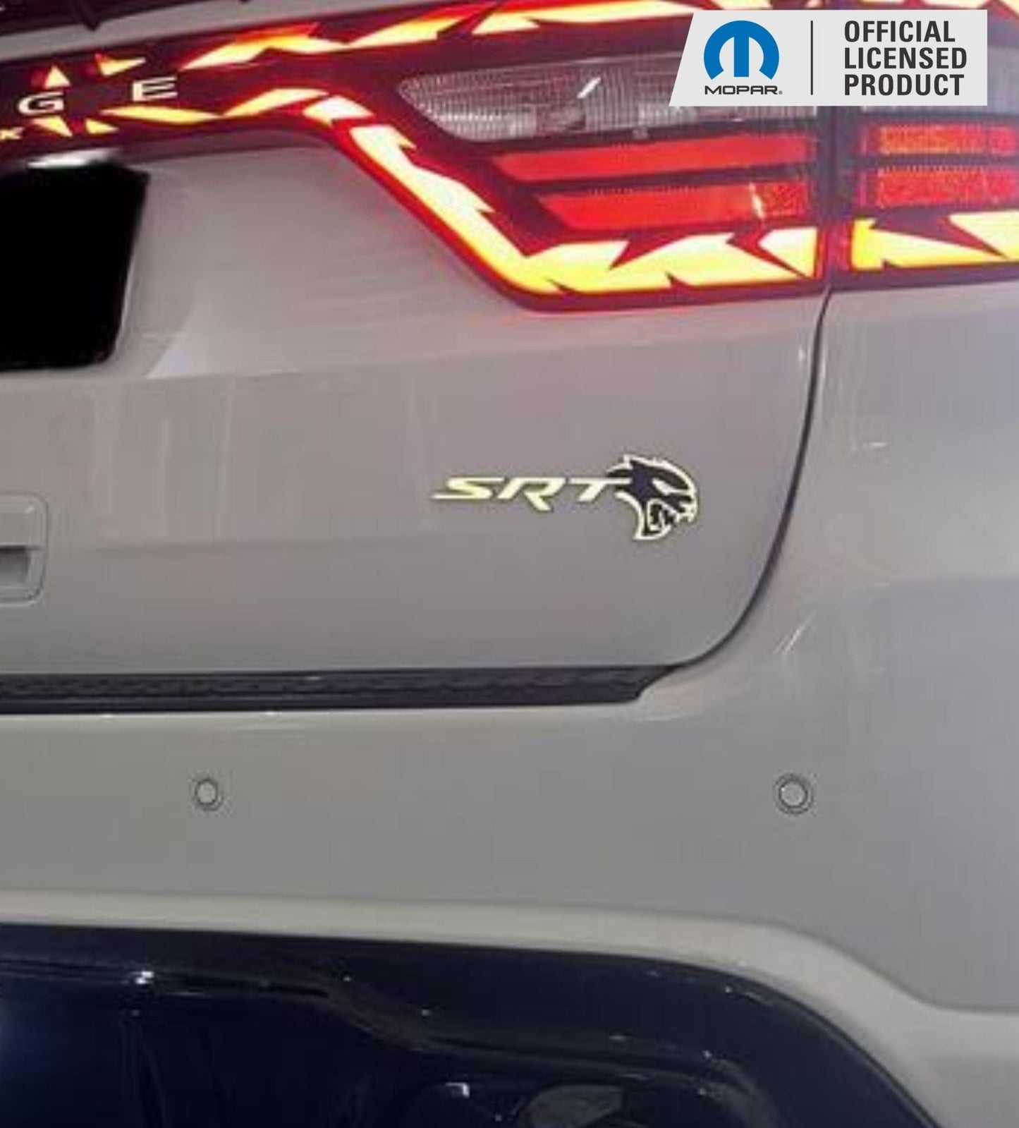 Durango SRT Hellcat Grille and Liftgate Emblem Overlay Decals - Speedlogix