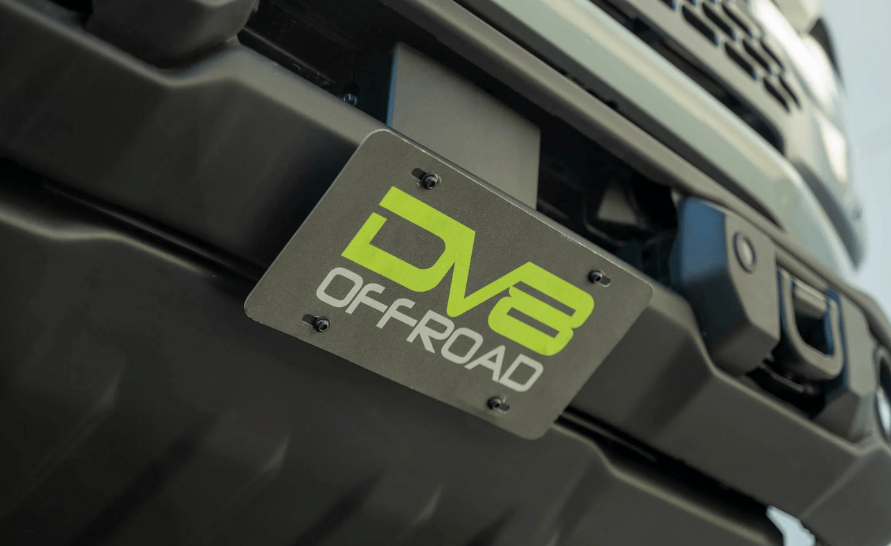 DV8 Capable Bumper Slanted Front License Plate Mount - Speedlogix