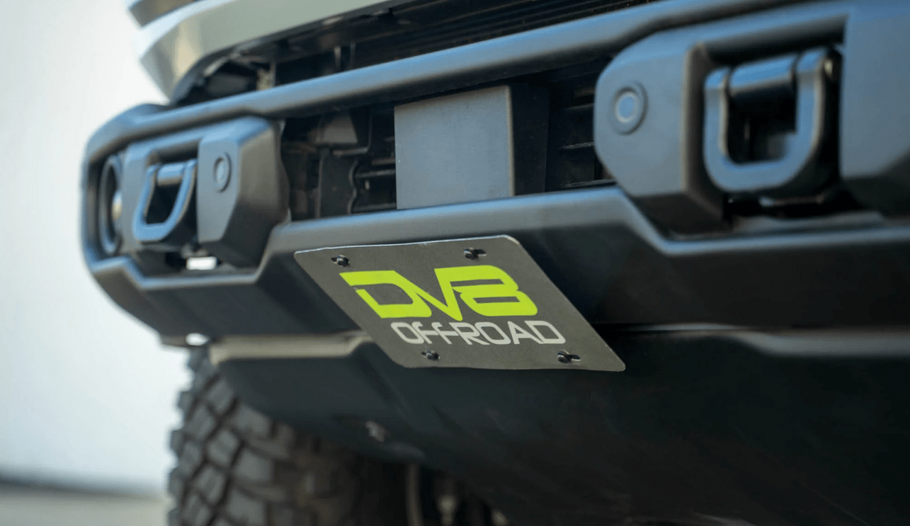 DV8 Capable Bumper Slanted Front License Plate Mount - Speedlogix