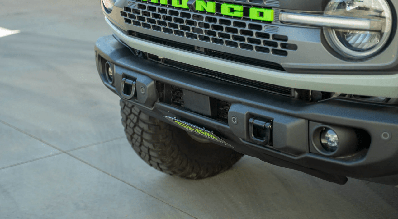 DV8 Capable Bumper Slanted Front License Plate Mount - Speedlogix