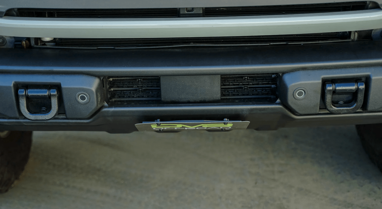 DV8 Capable Bumper Slanted Front License Plate Mount - Speedlogix