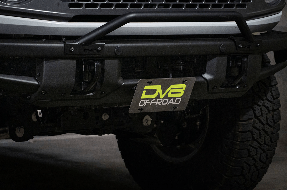DV8 Factory Front Bumper License Relocation Bracket 2021 - 2023 Bronco - Speedlogix