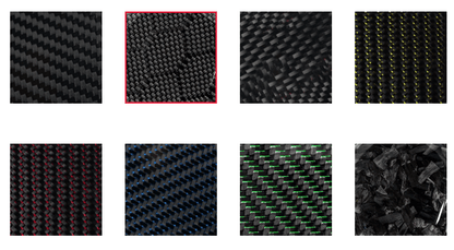 DynaCarbon 3 Piece Carbon Fiber Glove Box Handle Full Strip Kit 2015 - 2023 Challenger - Speedlogix