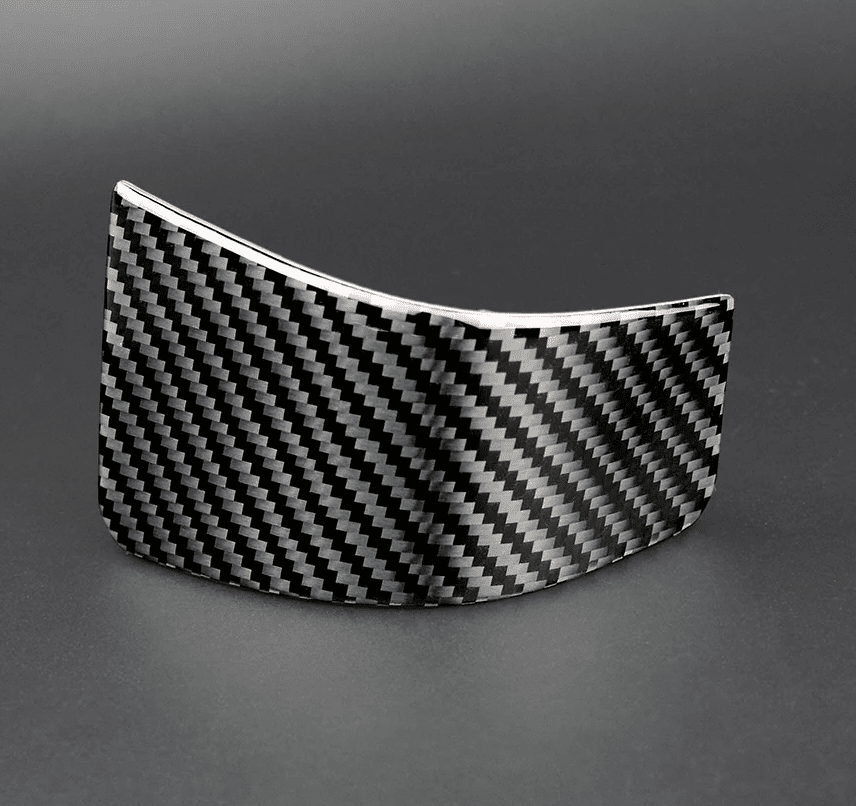 DynaCarbon 3 Piece Carbon Fiber Seat Belt Frame Panel Overlay 2015 - 2023 Challenger - Speedlogix