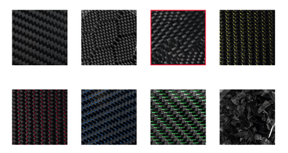 DynaCarbon Carbon Fiber 7 Piece Front/Rear Center Panel Set2015 - 2023 Charger - Speedlogix