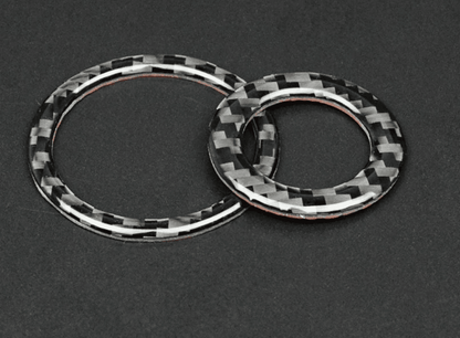 DynaCarbon Carbon Fiber Car Engine Start Stop Button Cover 2015 - 2023 Challenger - Speedlogix