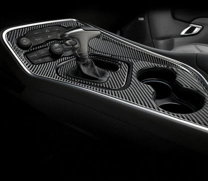 DynaCarbon Carbon Fiber Full Center Console Kit 2015 - 2023 Challenger - Speedlogix