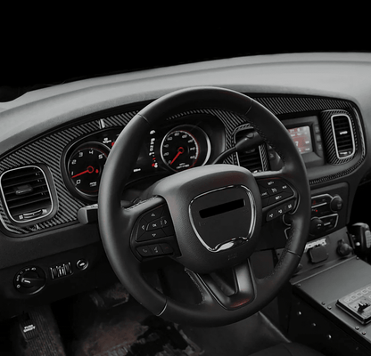 DynaCarbon Carbon Fiber Full Dashboard Kit 2015 - 2023 Charger - Speedlogix