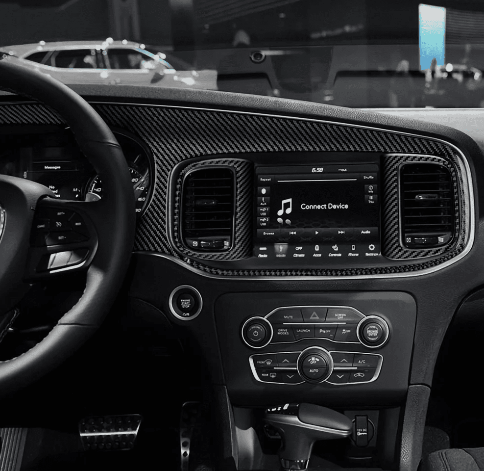 DynaCarbon Carbon Fiber Full Dashboard Kit 2015 - 2023 Charger - Speedlogix